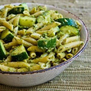 1-easy-penne-zucchini-pesto-500x500-kalynskitchen