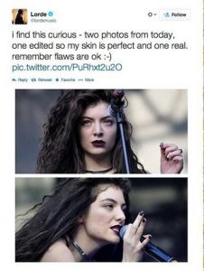 la cantante Lorde