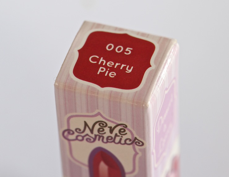 rossetto cherry pie neve cosmetics